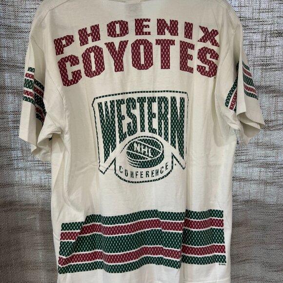 PHOENIX COYOTES | Vintage 90's NHL All Print Pro Player Shirt | LARGE - Picture 3 of 3